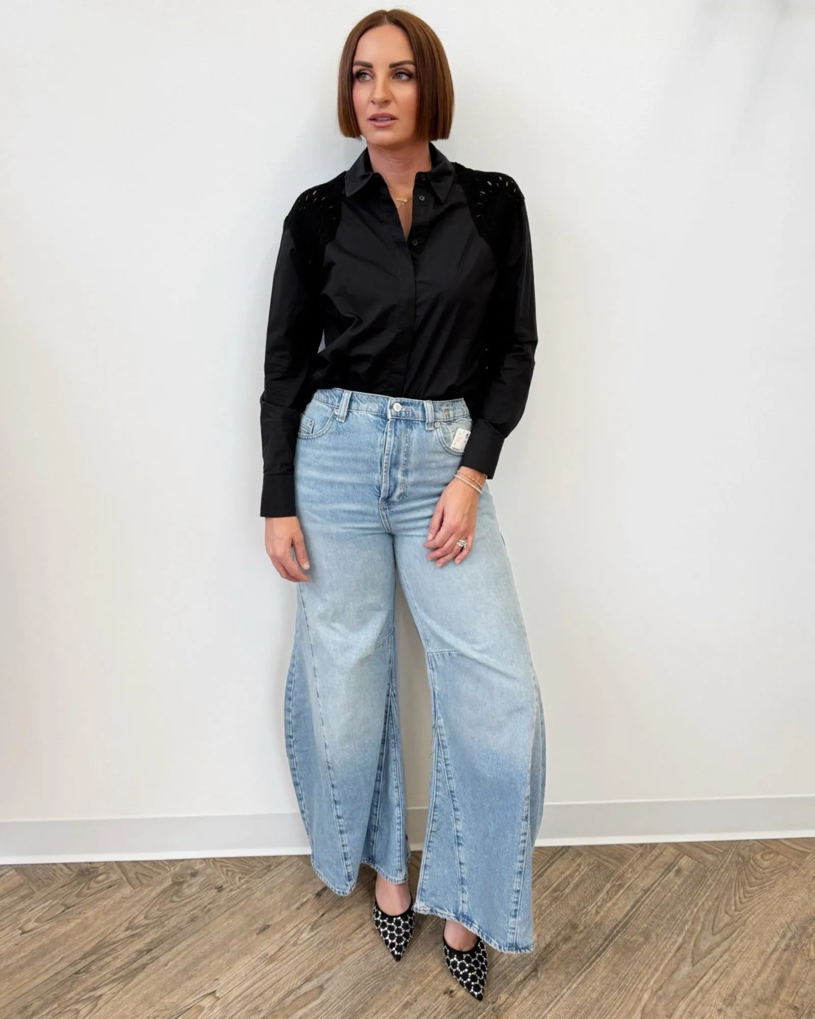 Nadine Super Wide Leg Denim