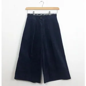 Navy Corduroy Culottes
