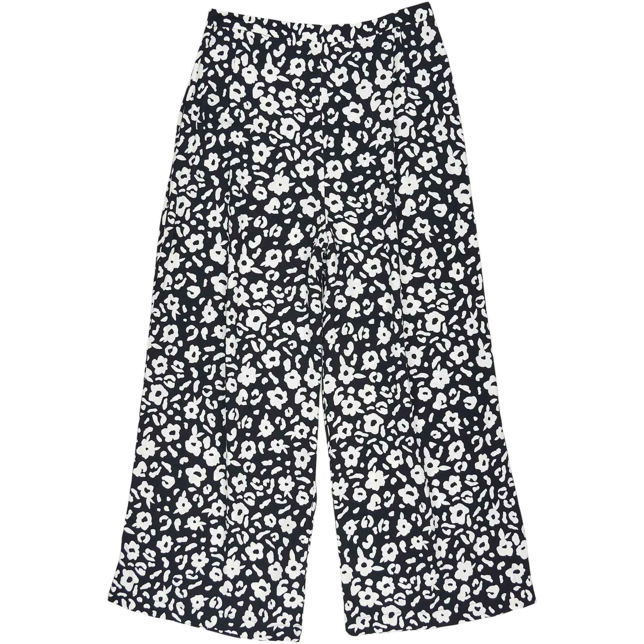 Omnes Black White Floral Culottes