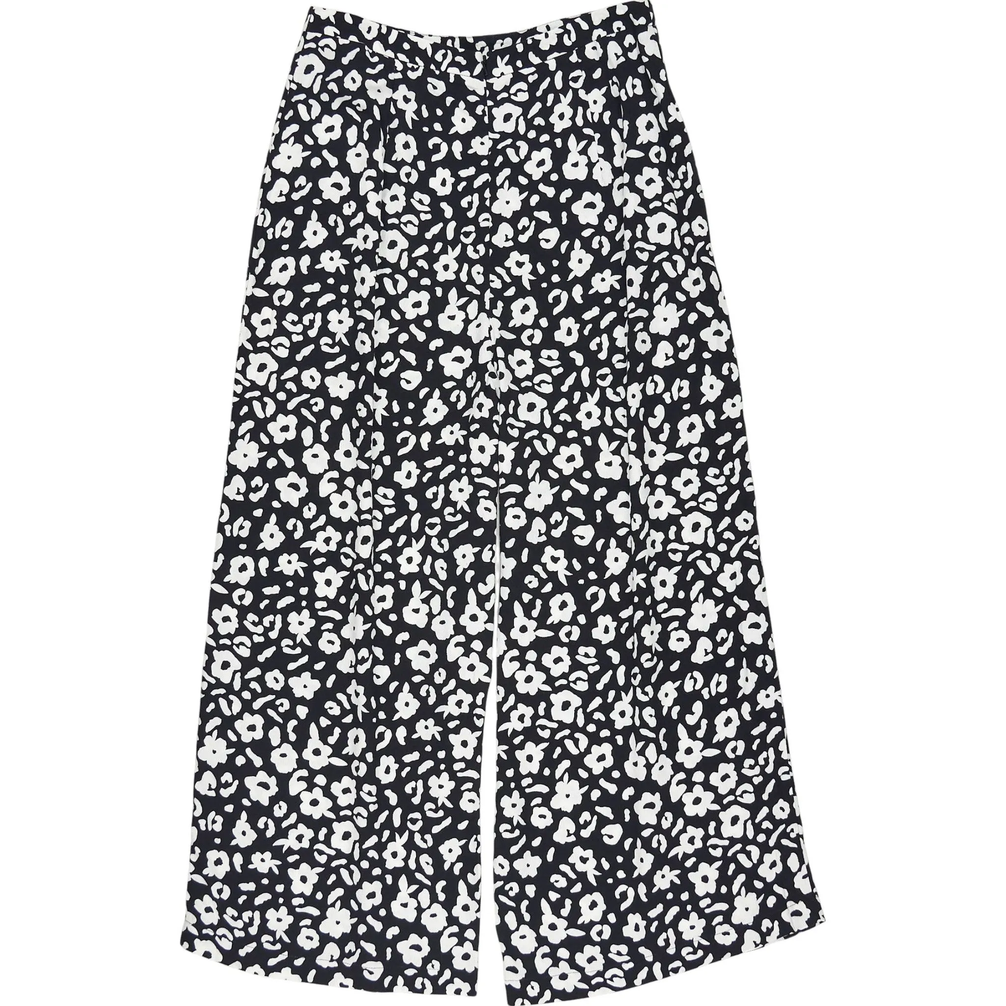 Omnes Black White Floral Culottes