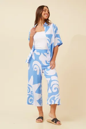OXANA ABSTRACT PRINT CULOTTES