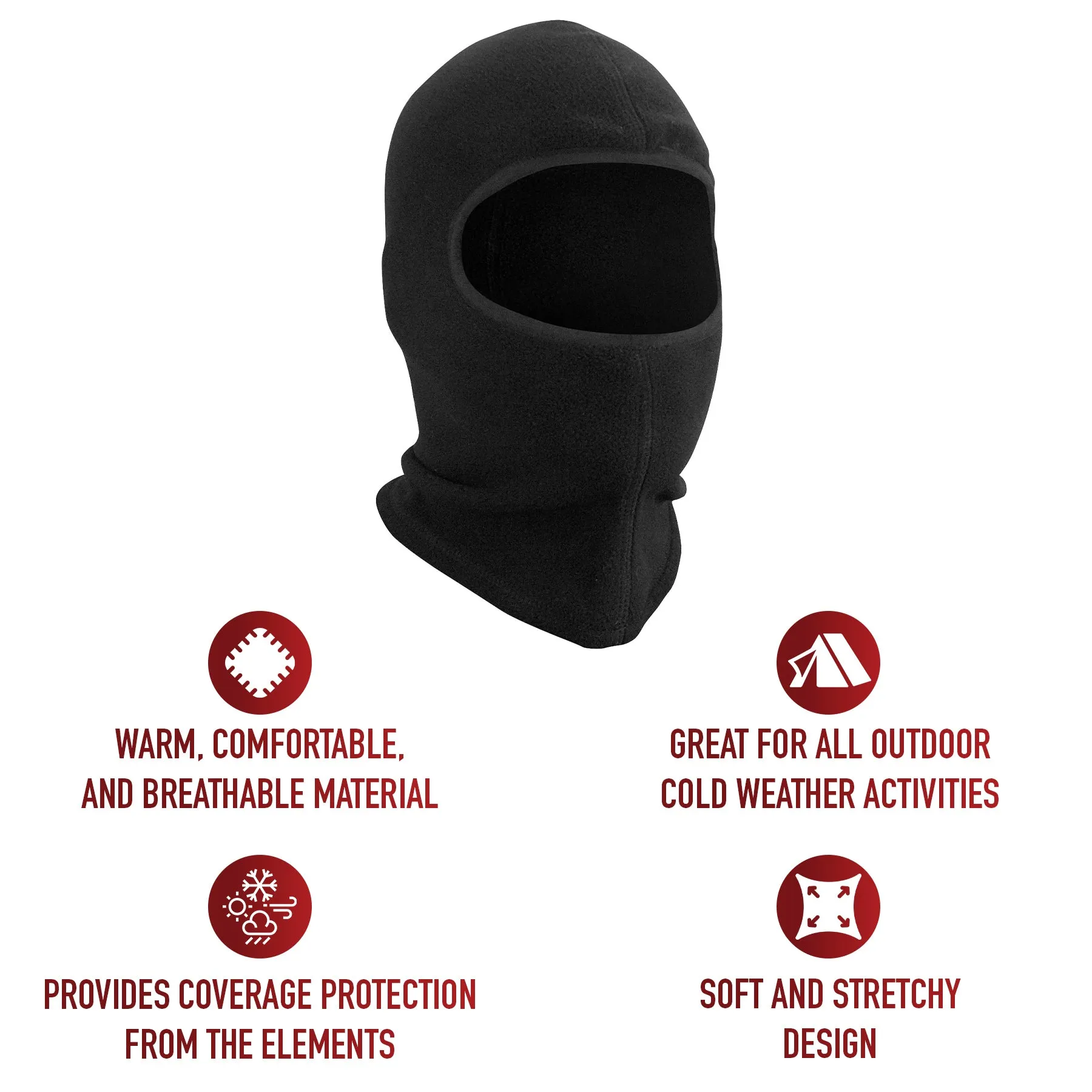 Polar Fleece Balaclava Coyote Brown