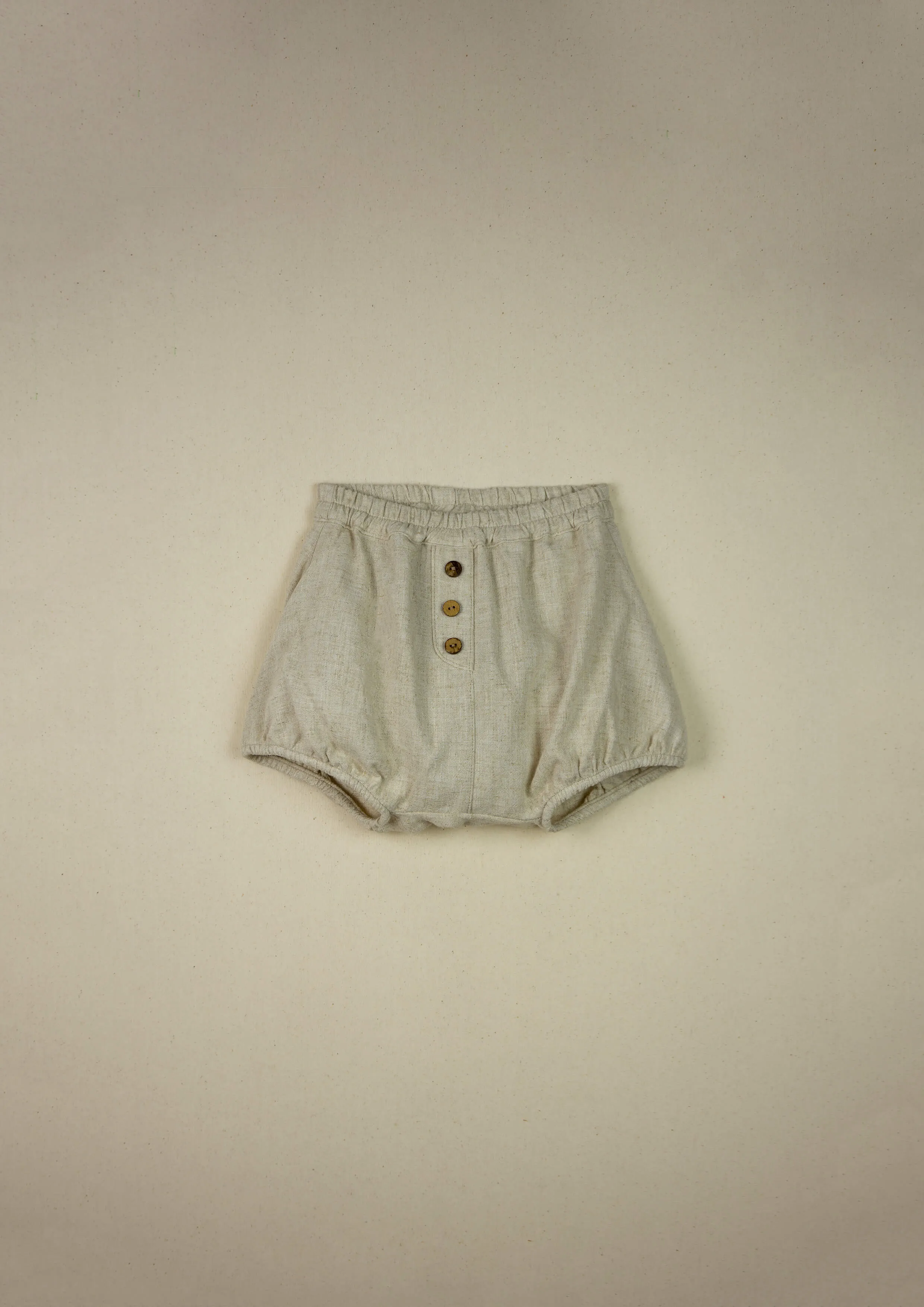 Popelin Beige Culotte With Placket