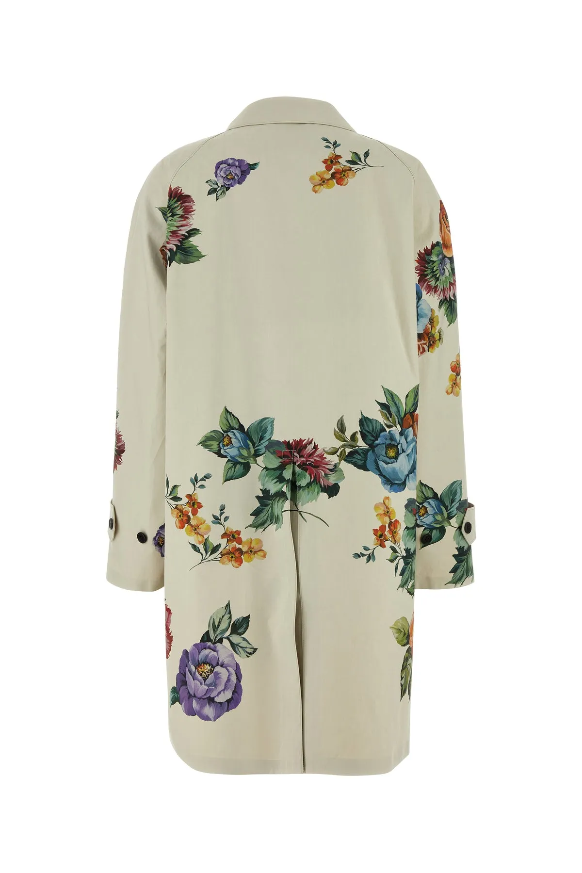 Printed cotton overcoat