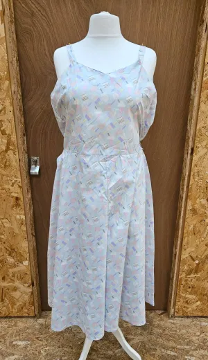 Sample Culottes Jumpsuit in Ice Cream Print Cotton - Size 12/14