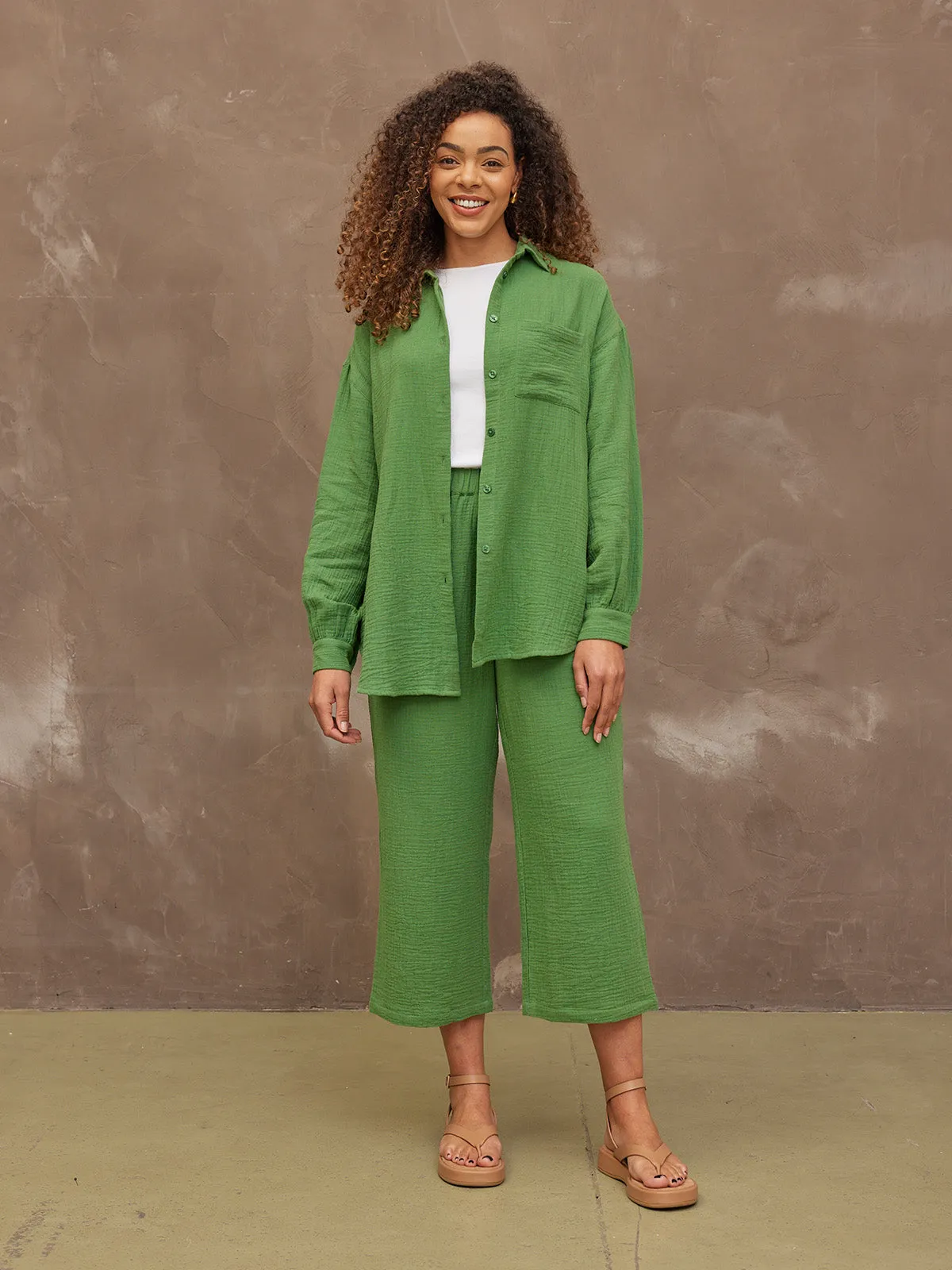 Shirt, Shorts & Culottes Bundle - Deborah, Jenny & Maisie - Green