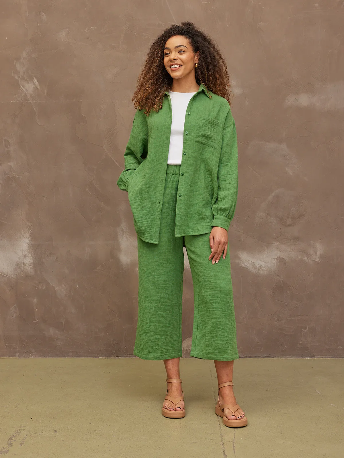Shirt, Shorts & Culottes Bundle - Deborah, Jenny & Maisie - Green