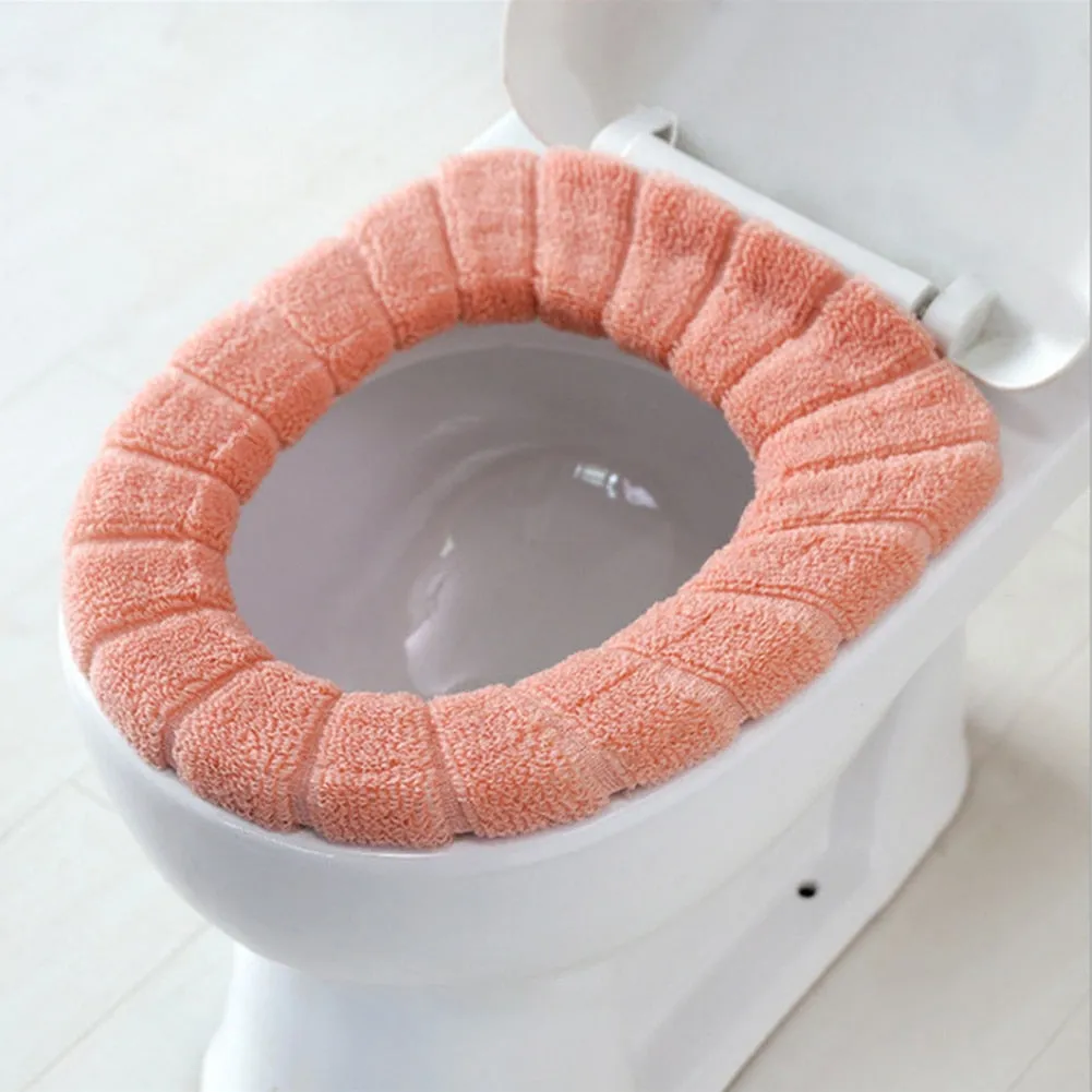Soft Washable Toilet Seat Cover Mat Pad Cushion Easy use Warm Comfortable Toilet tool Home Bathroom Toilet Cleaning Accessories