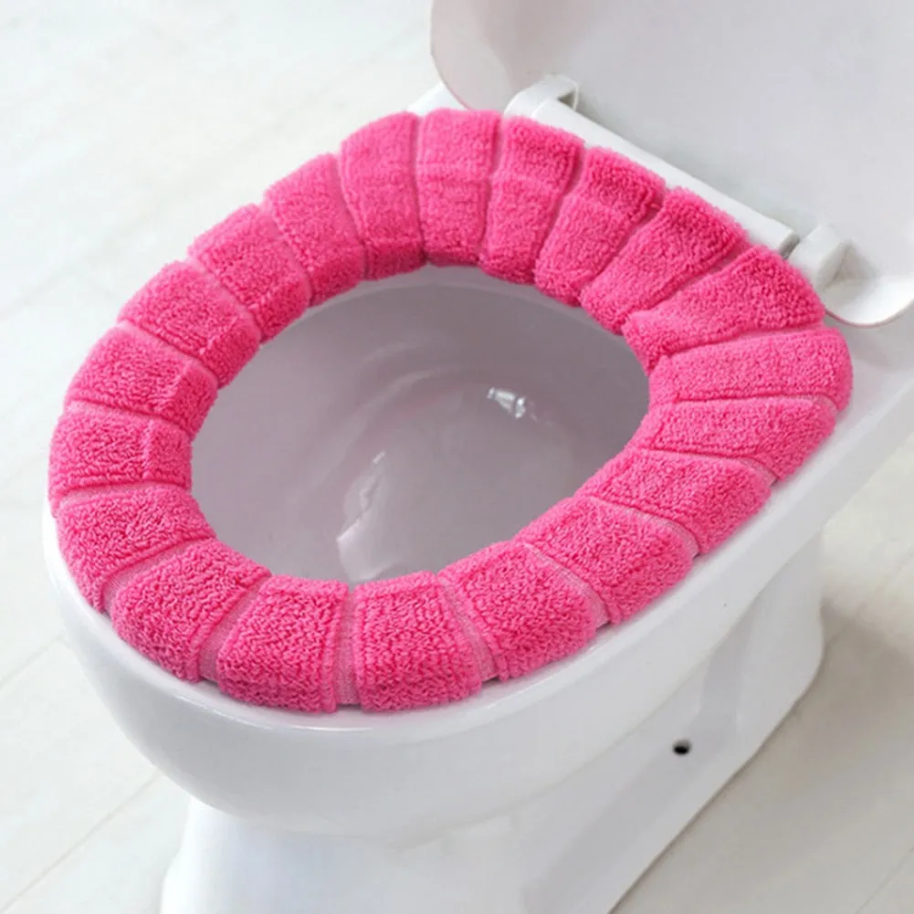 Soft Washable Toilet Seat Cover Mat Pad Cushion Easy use Warm Comfortable Toilet tool Home Bathroom Toilet Cleaning Accessories