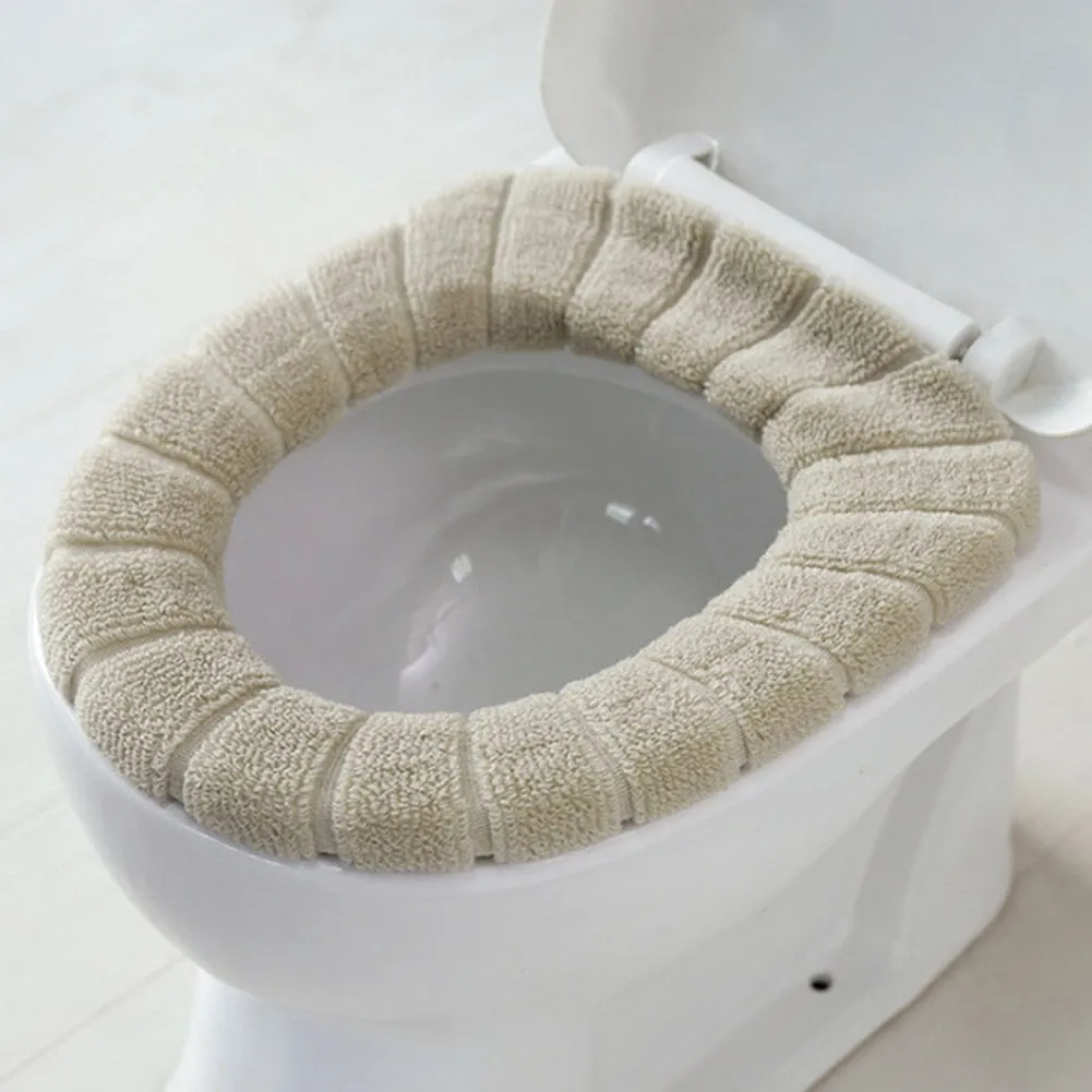 Soft Washable Toilet Seat Cover Mat Pad Cushion Easy use Warm Comfortable Toilet tool Home Bathroom Toilet Cleaning Accessories