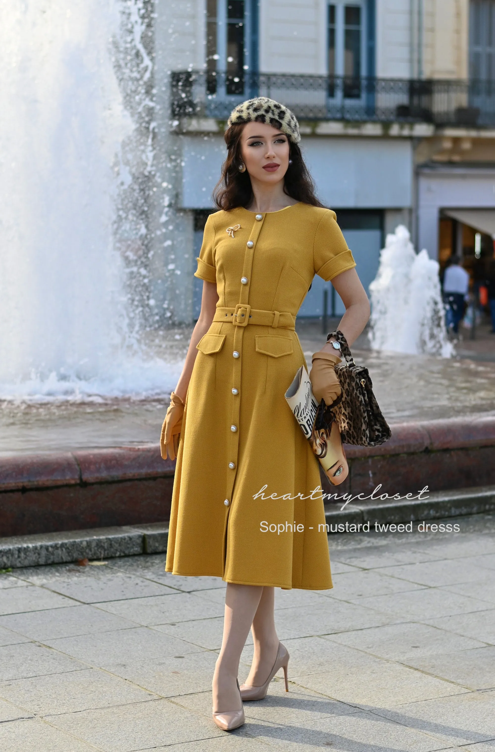 SOPHIE tweed Aline dress