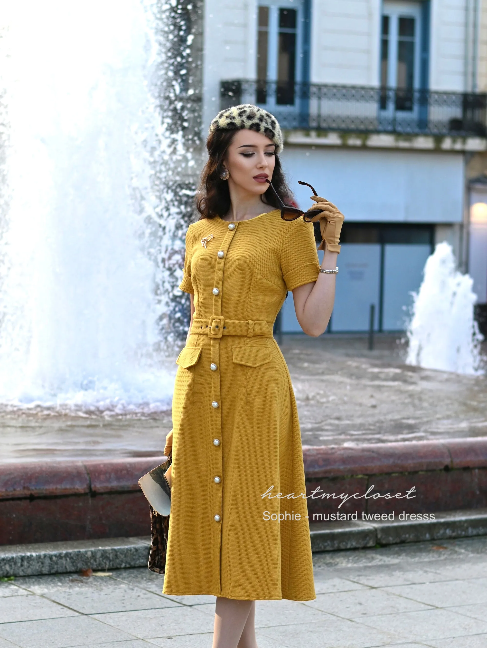 SOPHIE tweed Aline dress