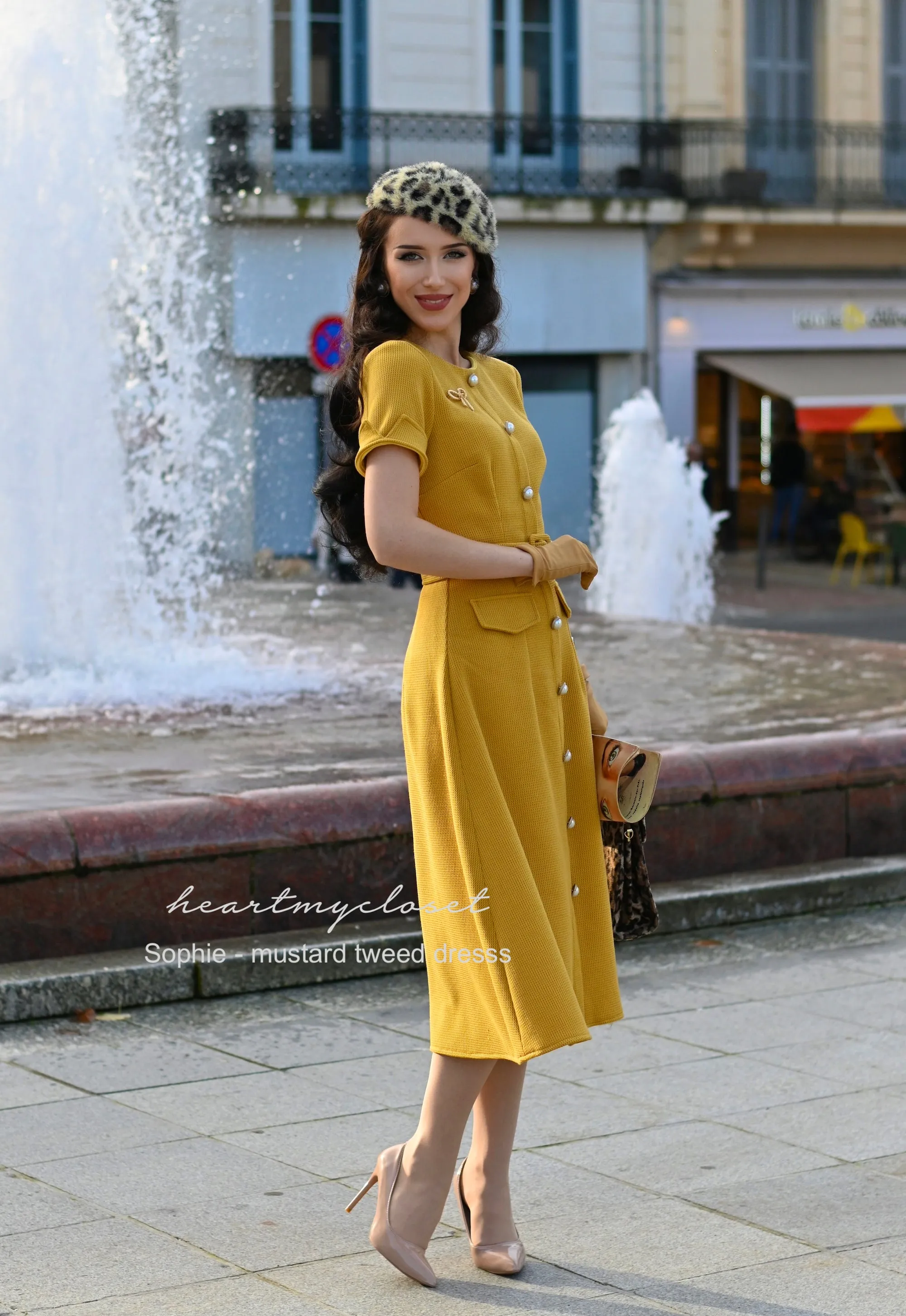 SOPHIE tweed Aline dress