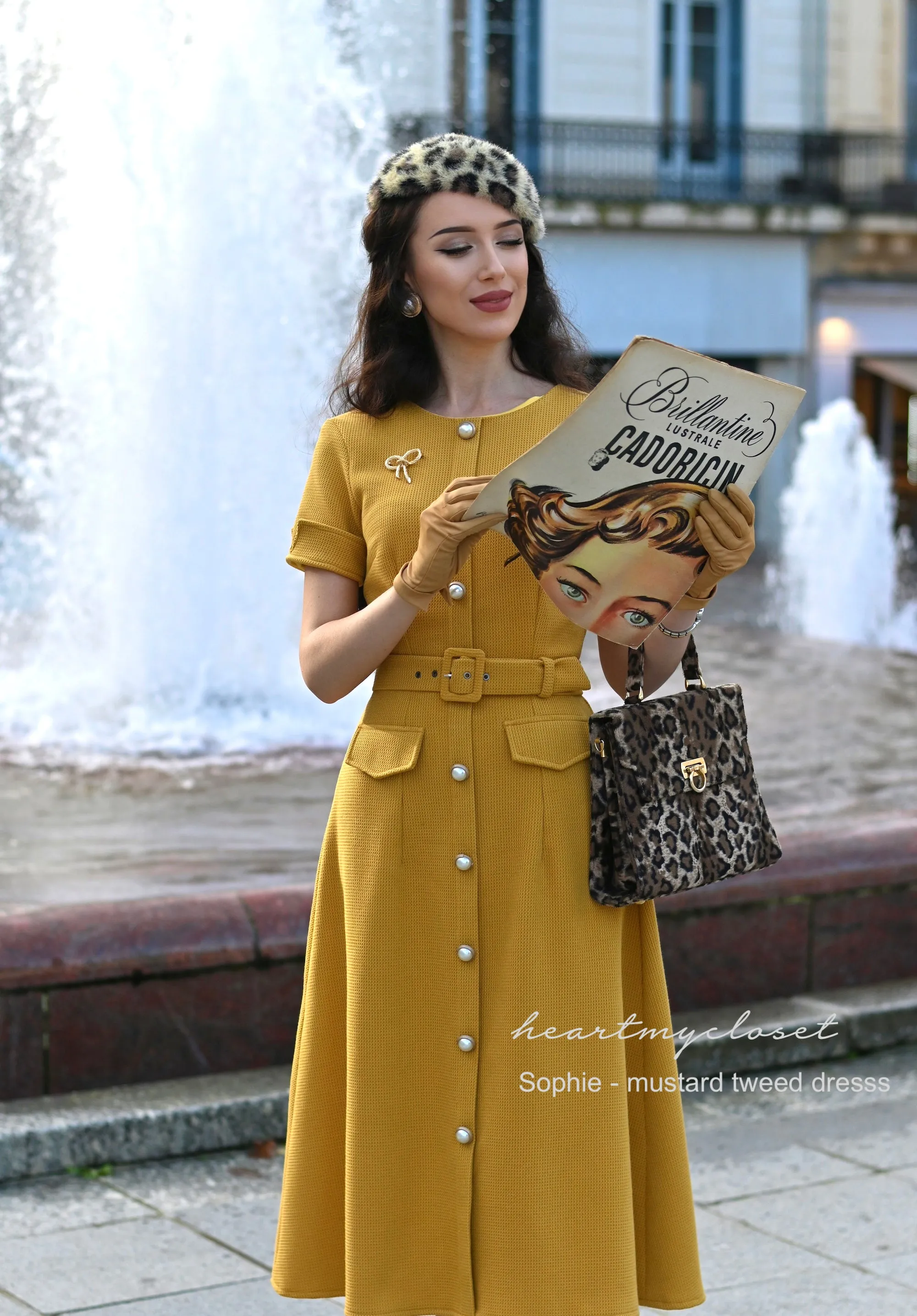 SOPHIE tweed Aline dress