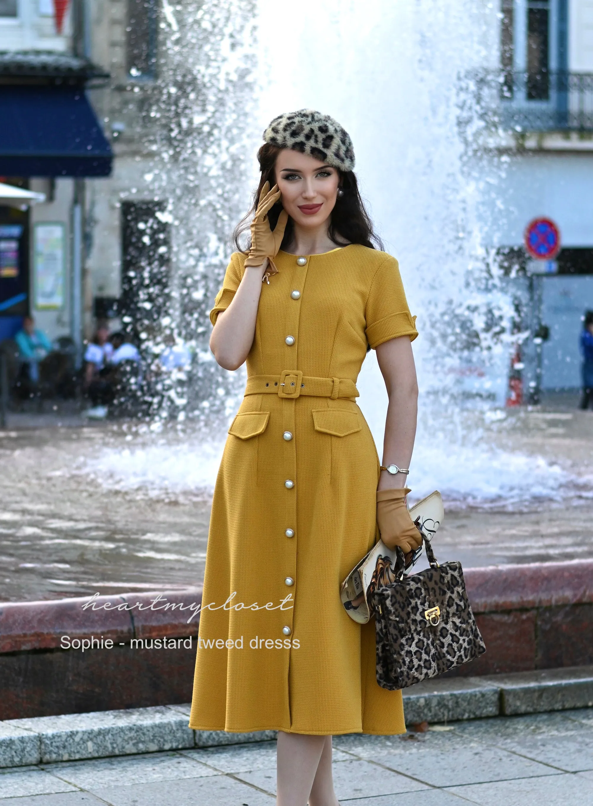 SOPHIE tweed Aline dress