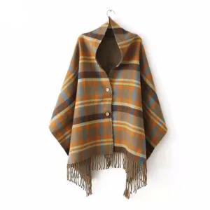 Top Quality Ladies Casual Winter Poncho