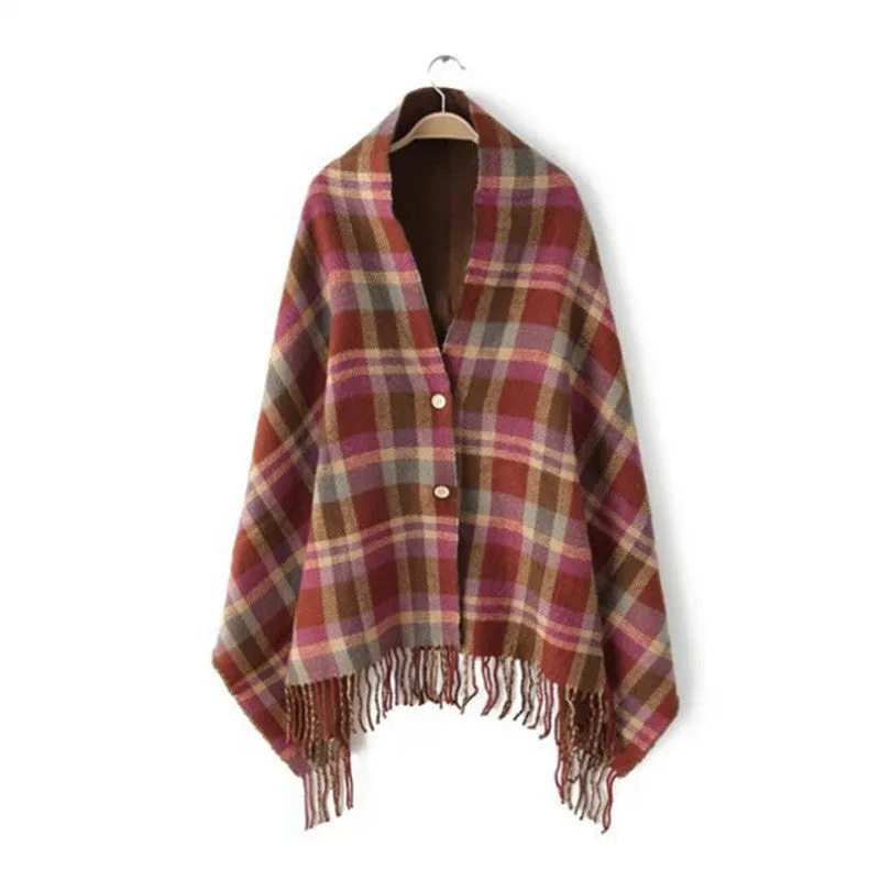 Top Quality Ladies Casual Winter Poncho