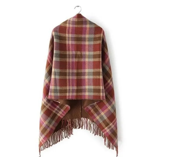 Top Quality Ladies Casual Winter Poncho