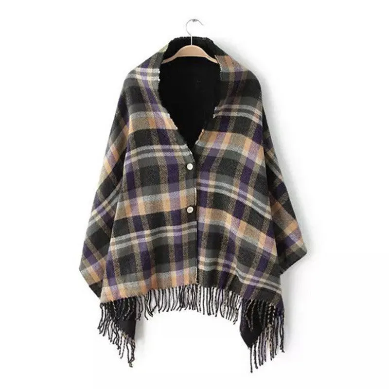 Top Quality Ladies Casual Winter Poncho