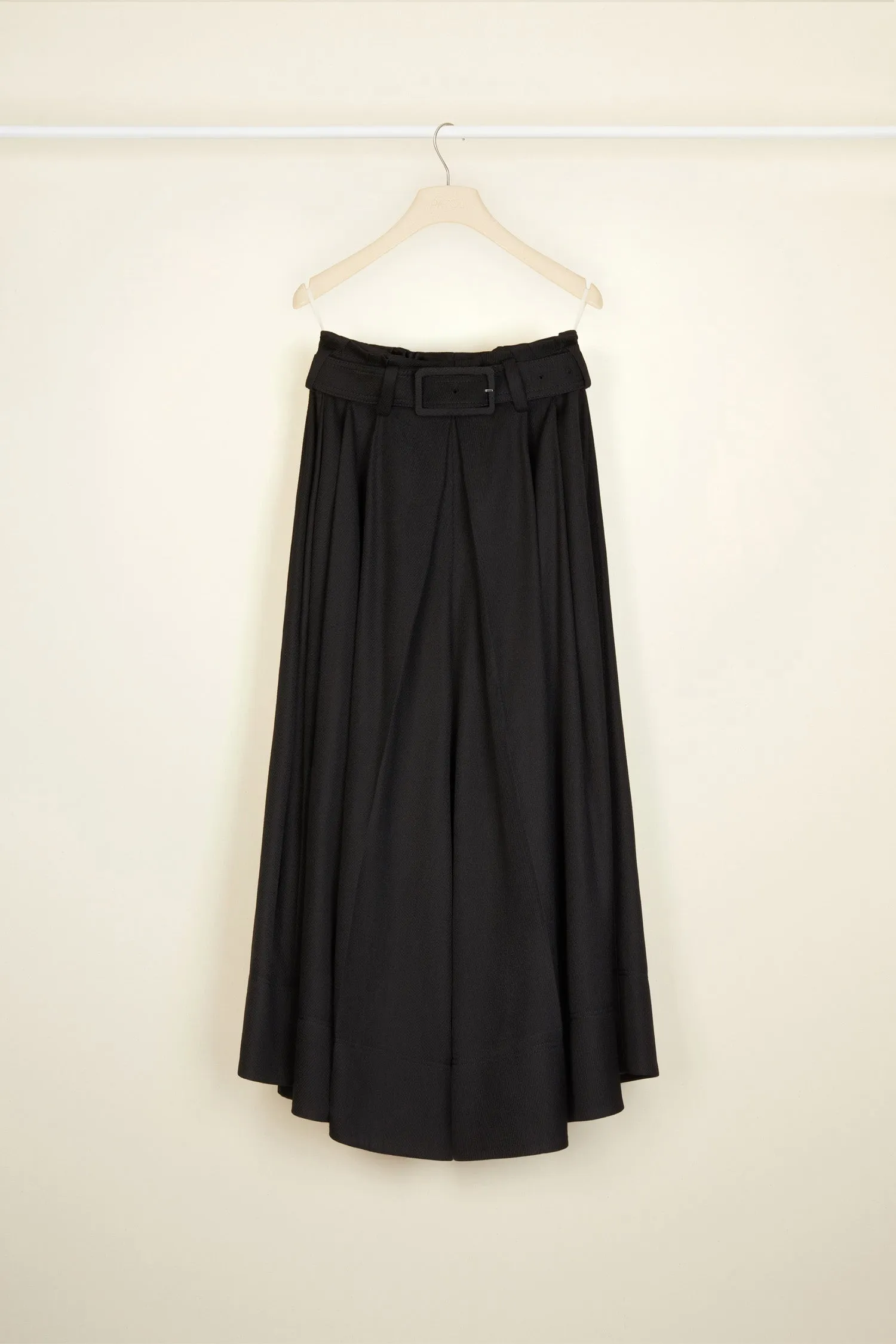 Tricotine wool culottes