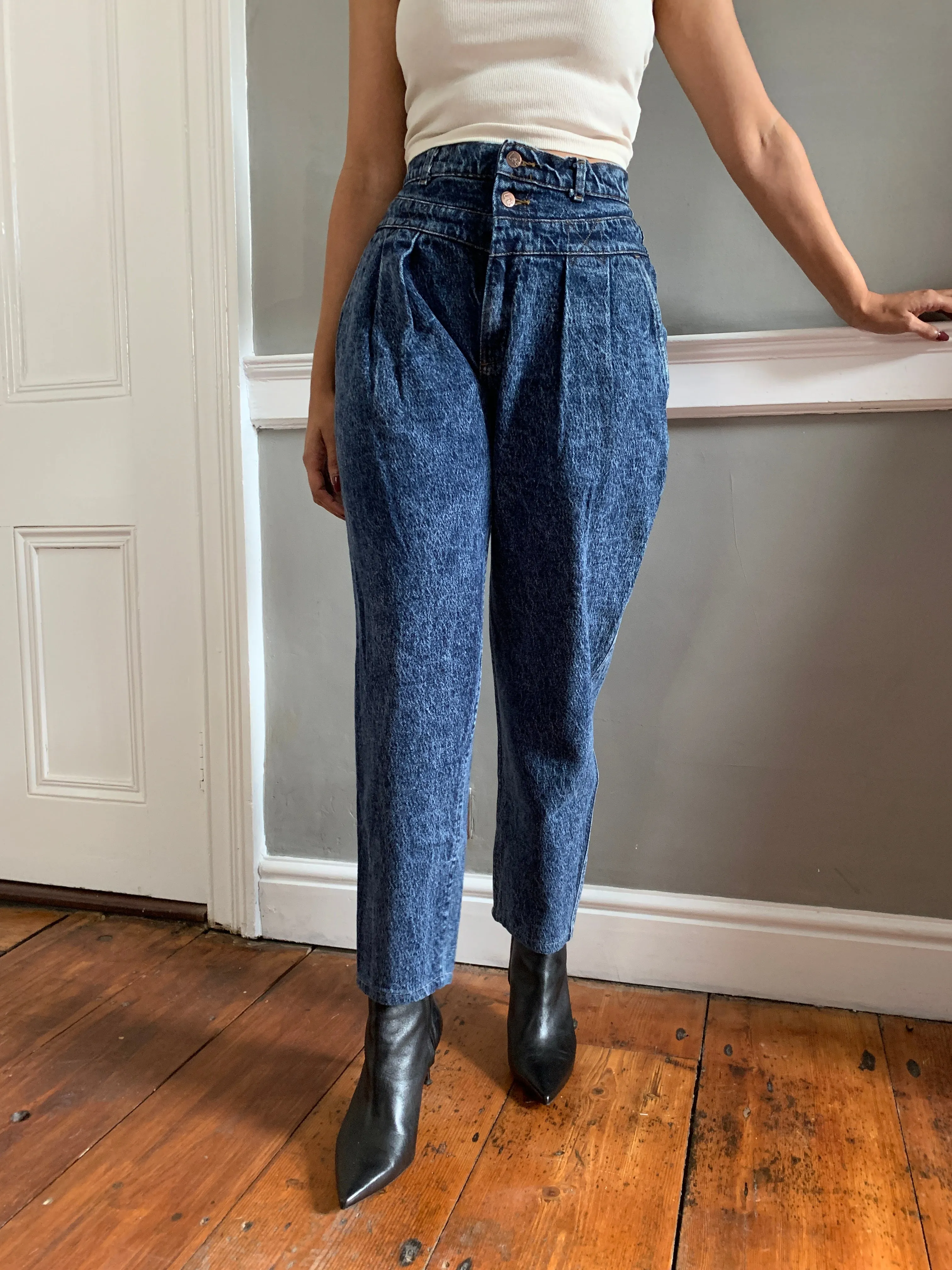Vintage Lee stonewash seamed jeans W28