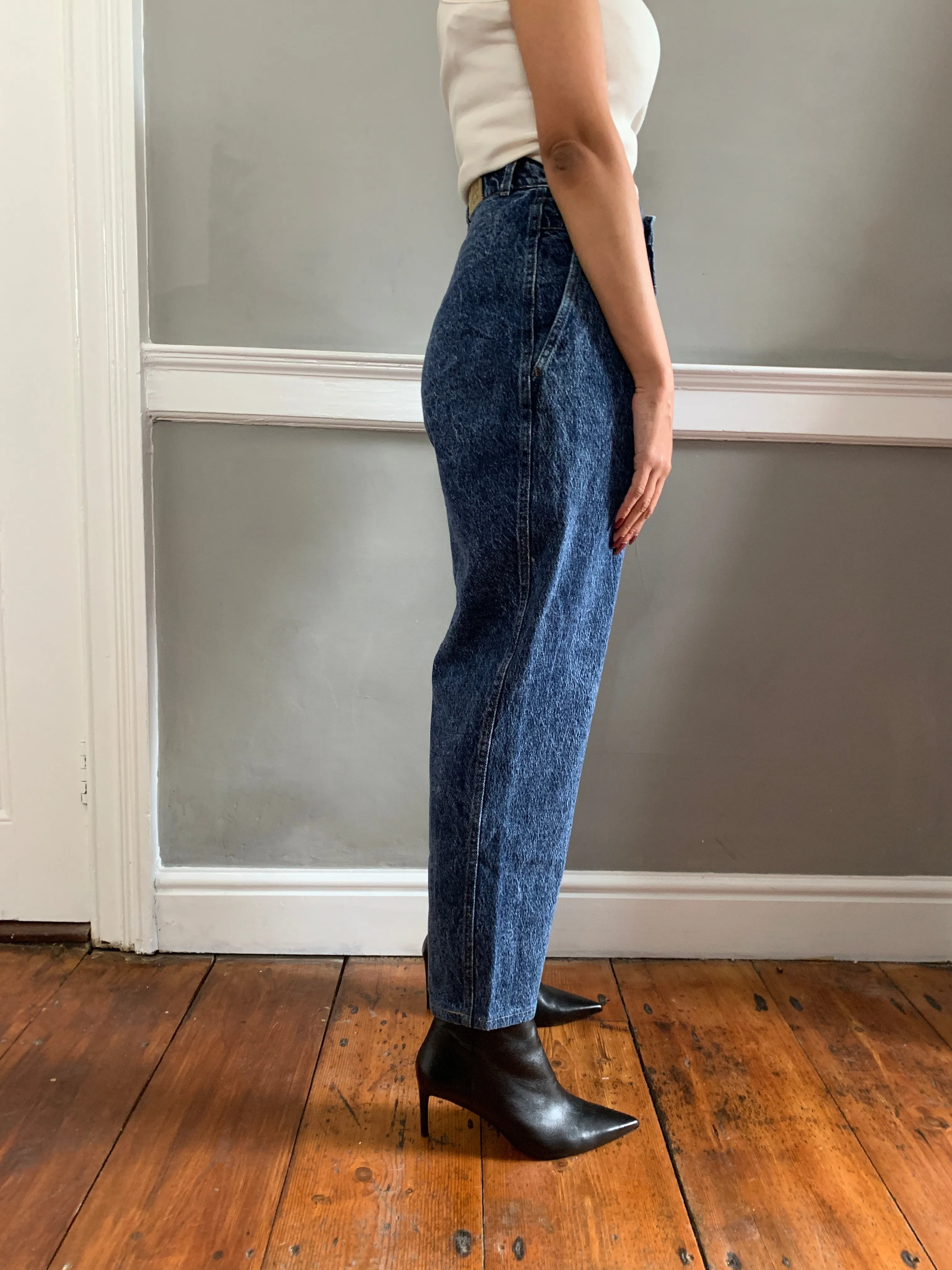 Vintage Lee stonewash seamed jeans W28