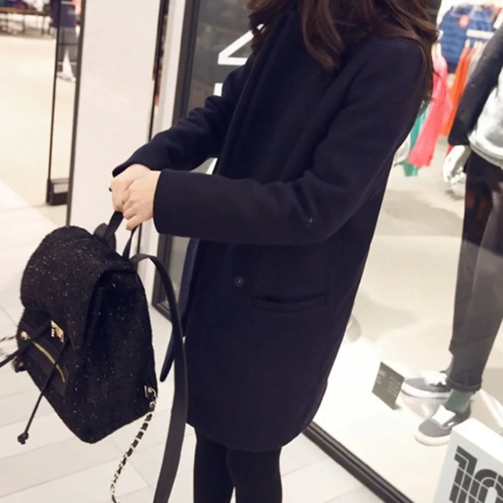 Women's Autumn Woolen Overcoat