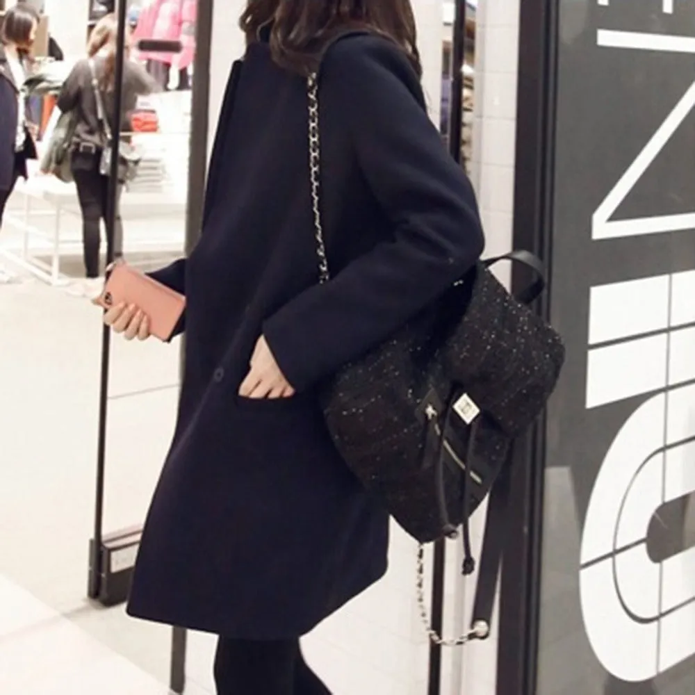 Women's Autumn Woolen Overcoat