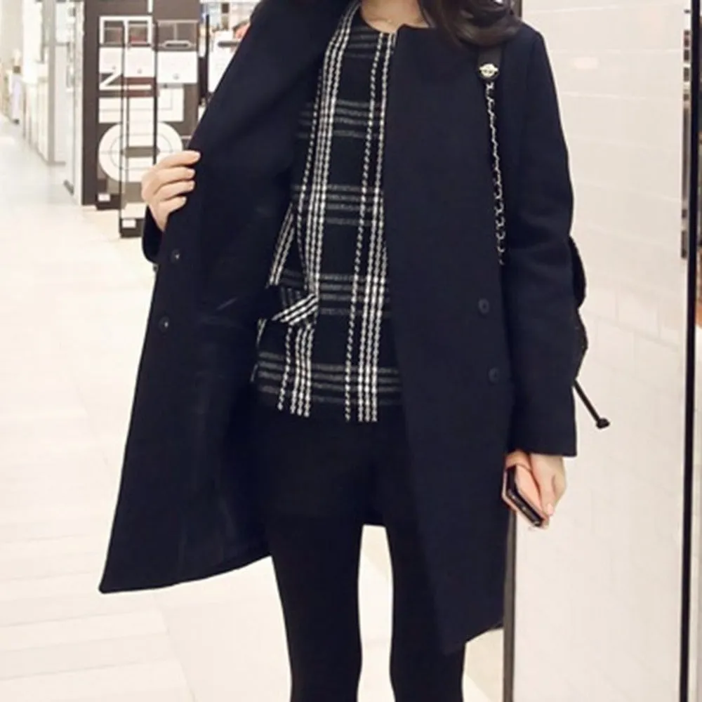 Women's Autumn Woolen Overcoat