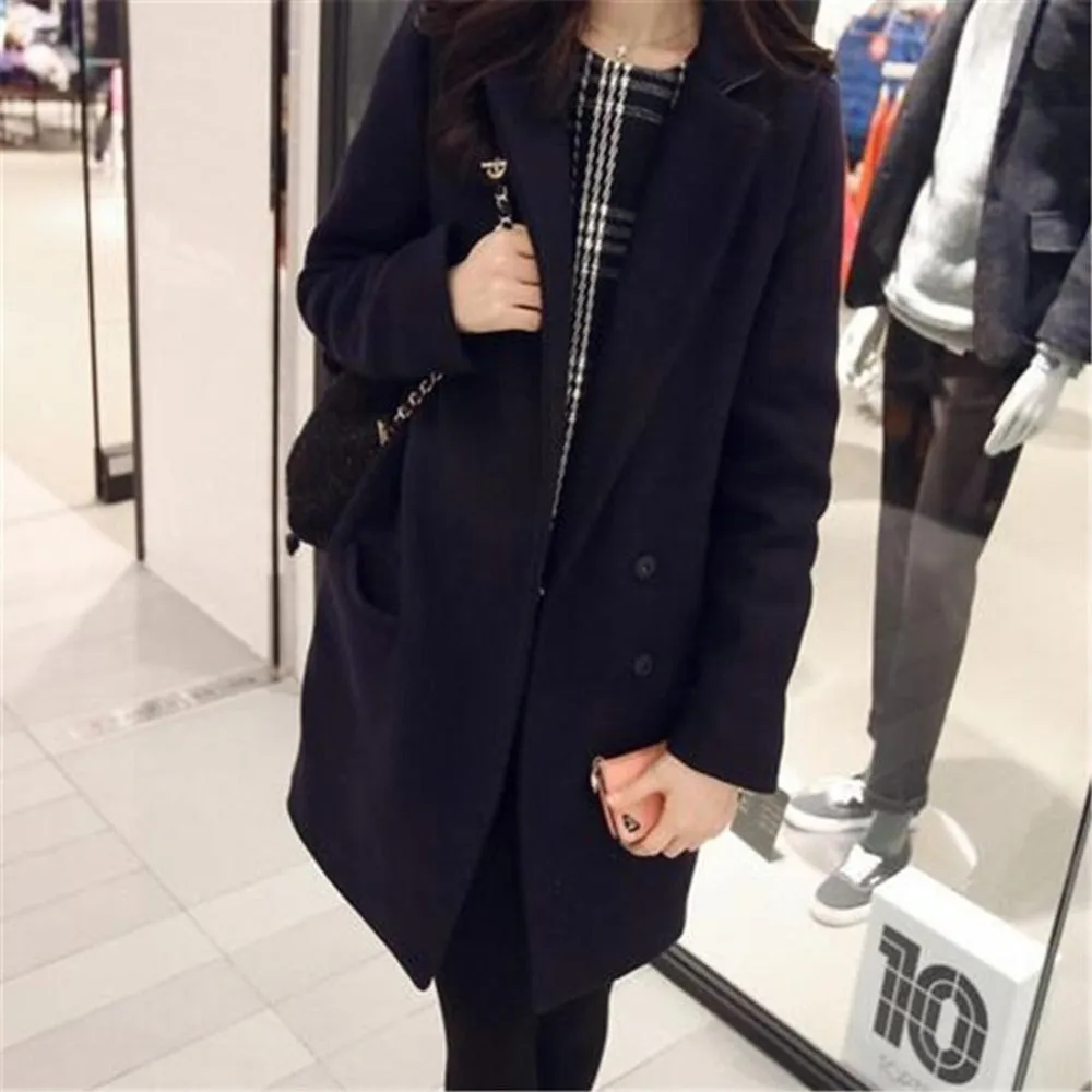 Women's Autumn Woolen Overcoat