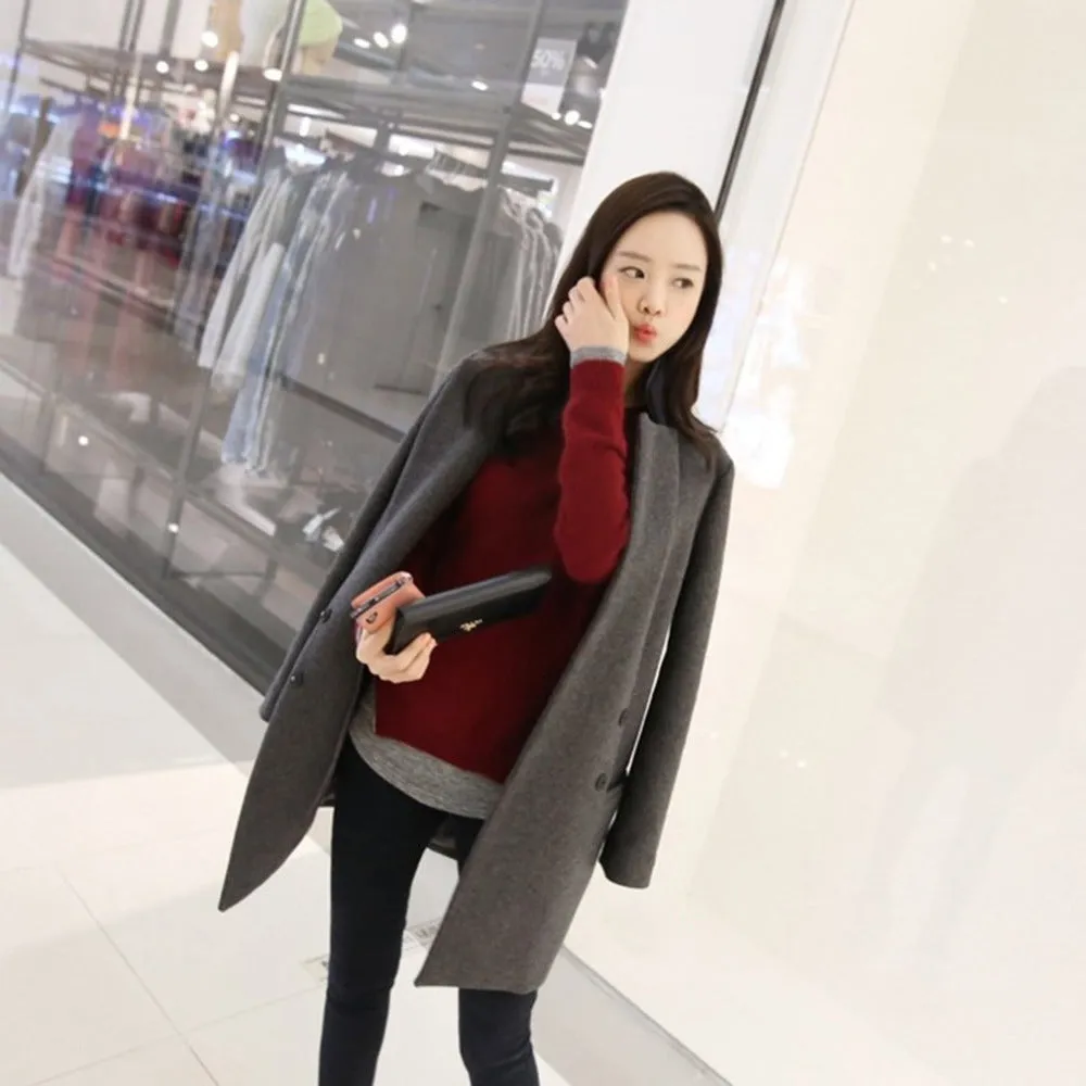 Women's Autumn Woolen Overcoat