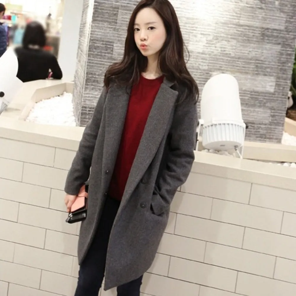 Women's Autumn Woolen Overcoat