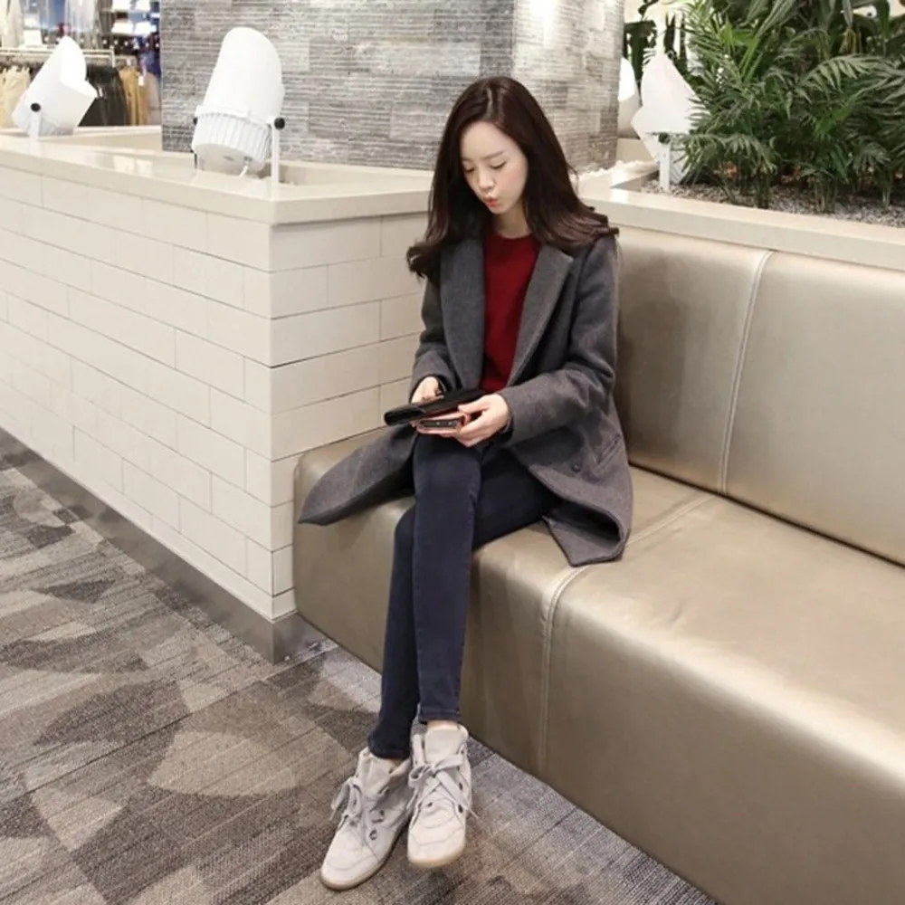 Women's Autumn Woolen Overcoat