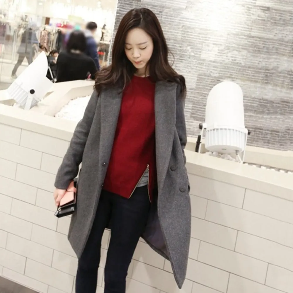 Women's Autumn Woolen Overcoat