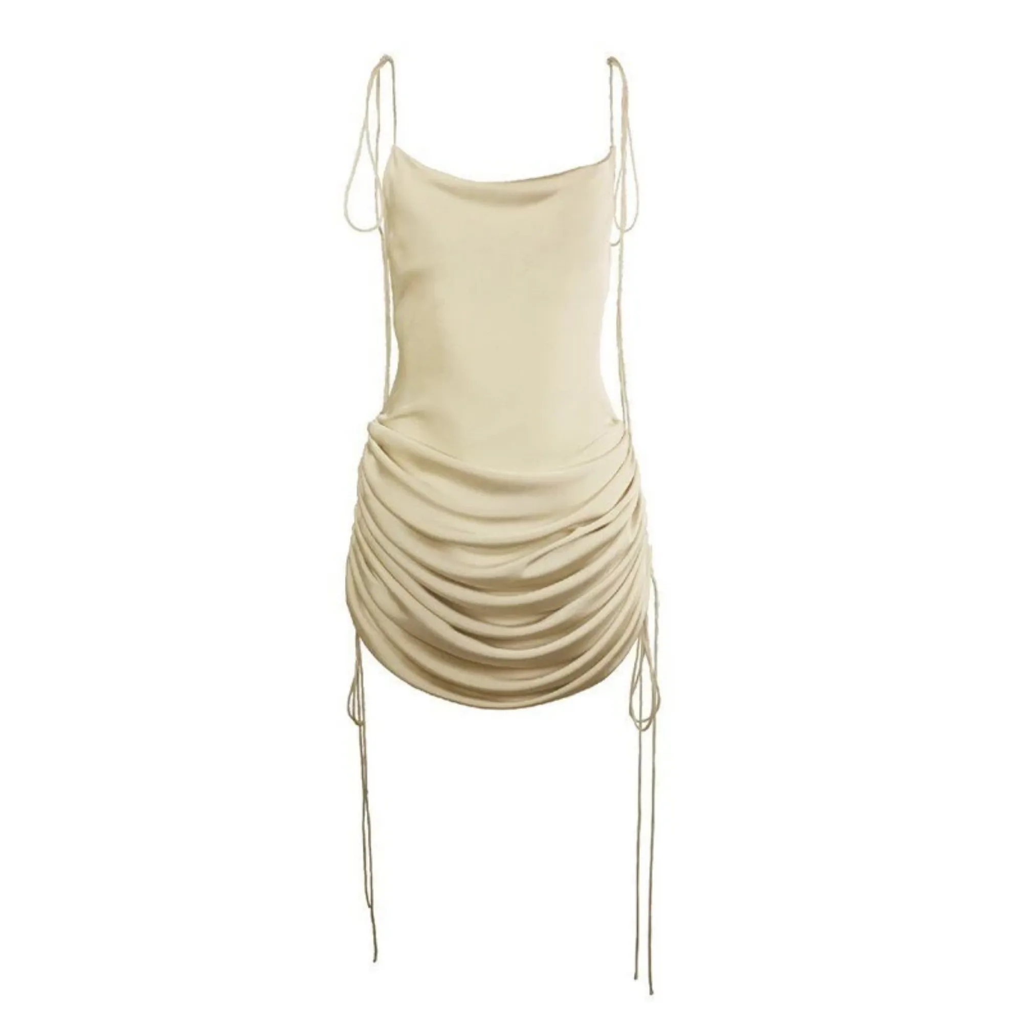 Women's Summer A-Line Backless Off-Shoulder V-Neck Dress