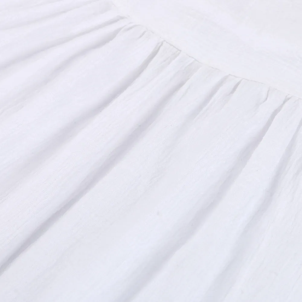 Women's Summer Beach O-Neck Sleeveless Loose Dress