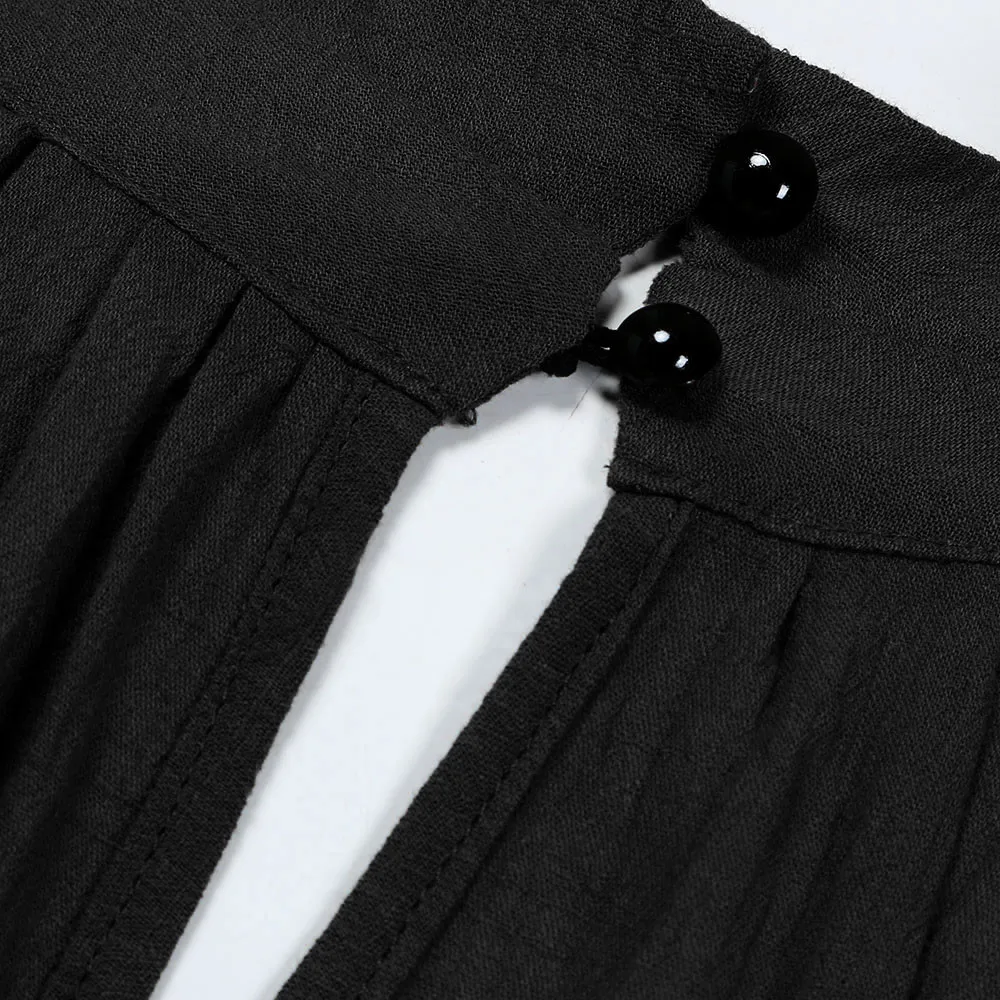 Women's Summer Beach O-Neck Sleeveless Loose Dress