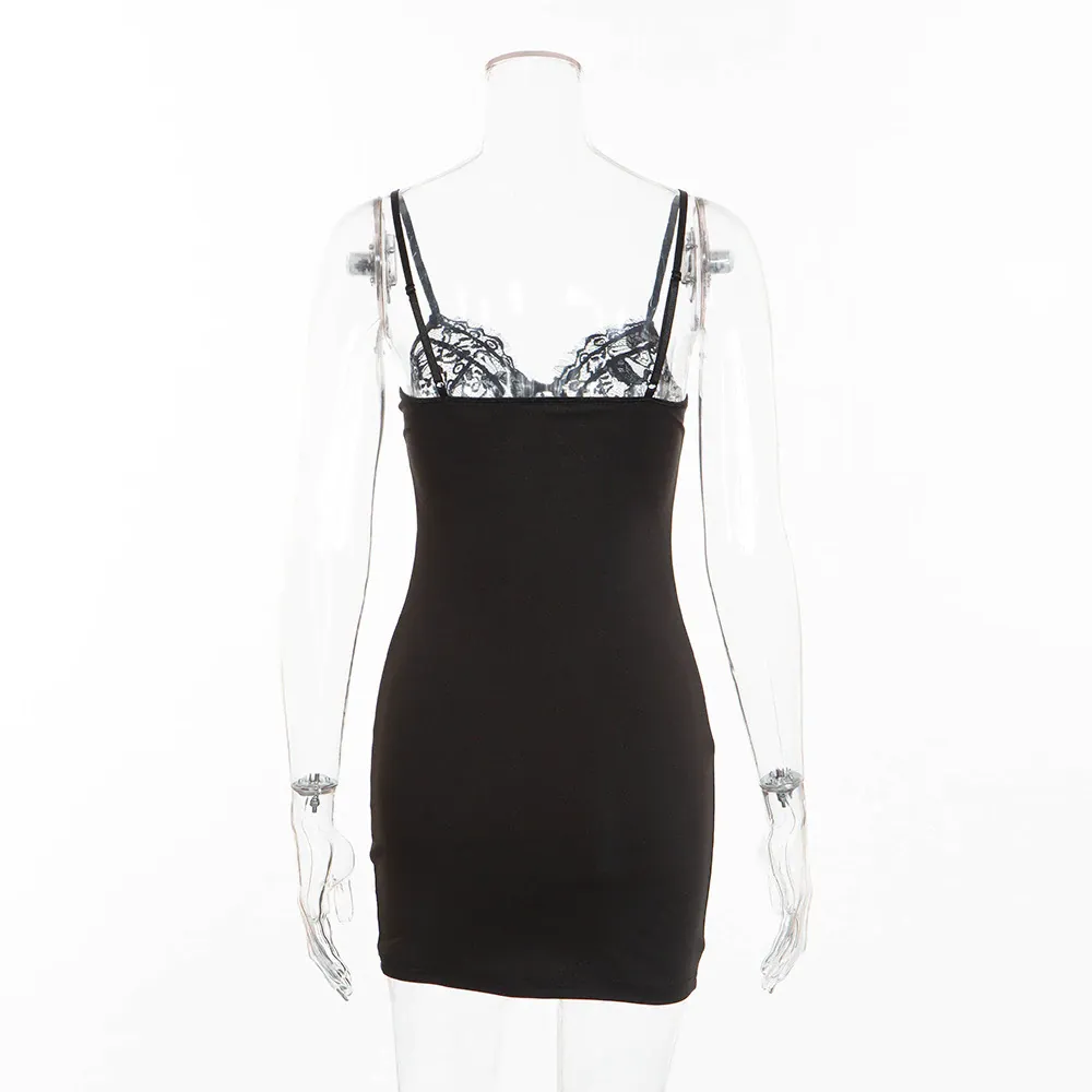 Women's Summer Casual Sheath Lace V-Neck Dress