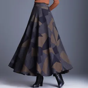 Woven Pattern Skirt Bottom
